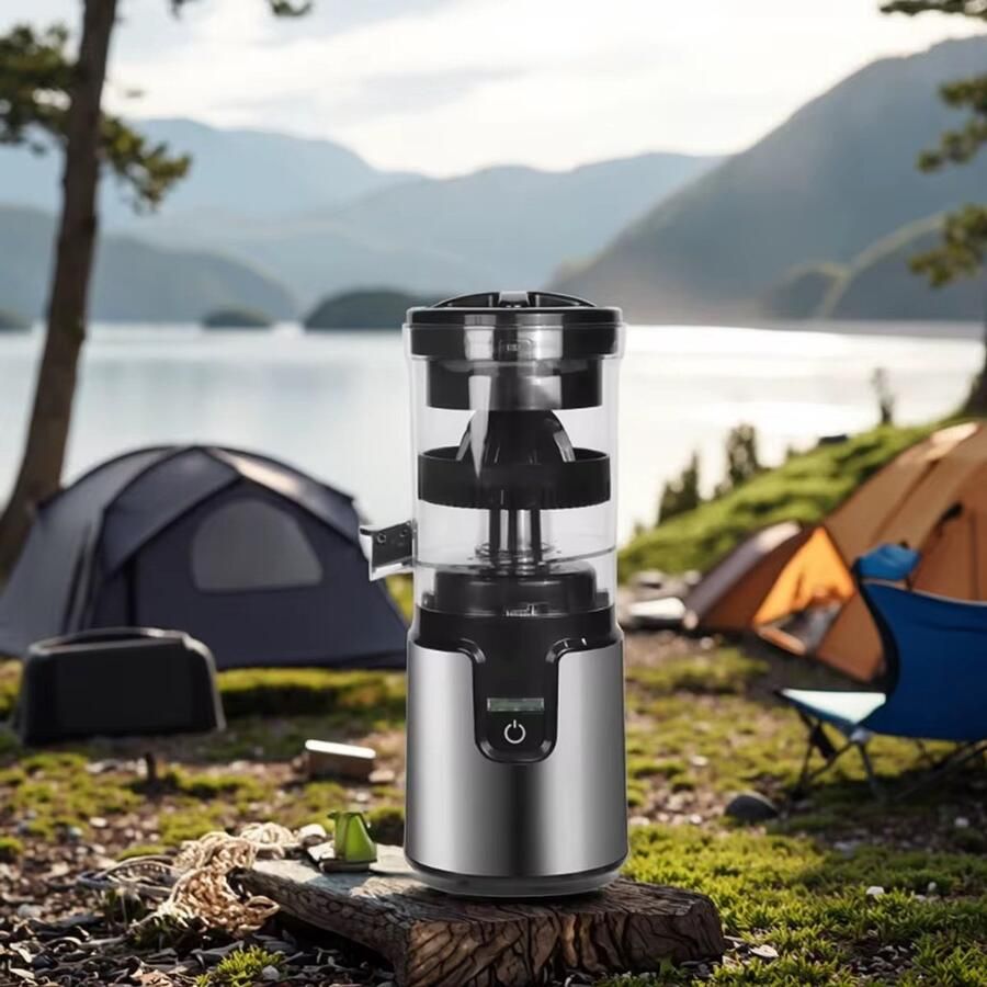 BYKYA Elektrische Citruspers – Sinaasappelpers – Automatische Fruitpers – 140W – RVS – Citruspers Elektrisch – Zilver