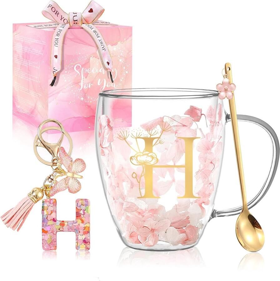 Cadeaus voor vrouwen glazen koffiemokken uniek voor haar dames espresso theekopjes gepersonaliseerde vriendschapscadeaus schattige dubbelwandige glazen mokken kerst kerstcadeaus voor
