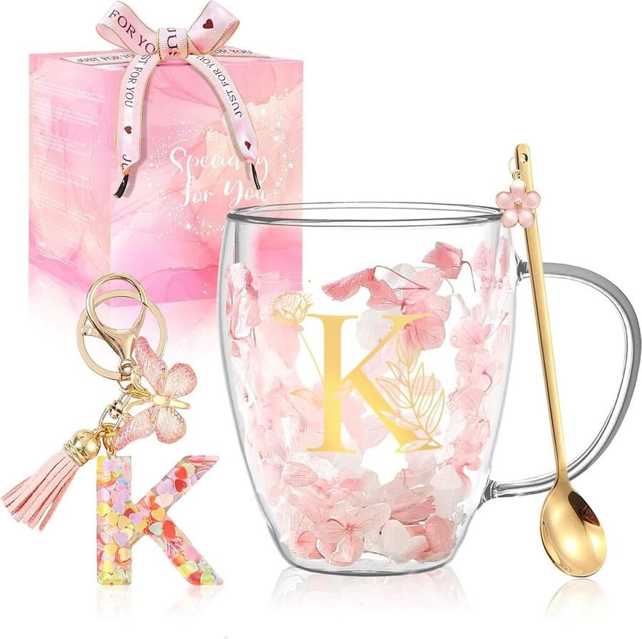 Cadeaus voor vrouwen latte macchiato glazen voor vrouwen dubbelwandige koffieglazen gepersonaliseerde Kerstmis Valentijnsdag voor leraar onderwijs theeglazen