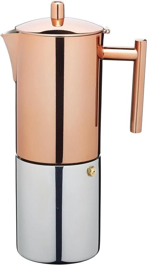 Cafetière Koperen kookplaat Espresso Maker roestvrij staal 600ml