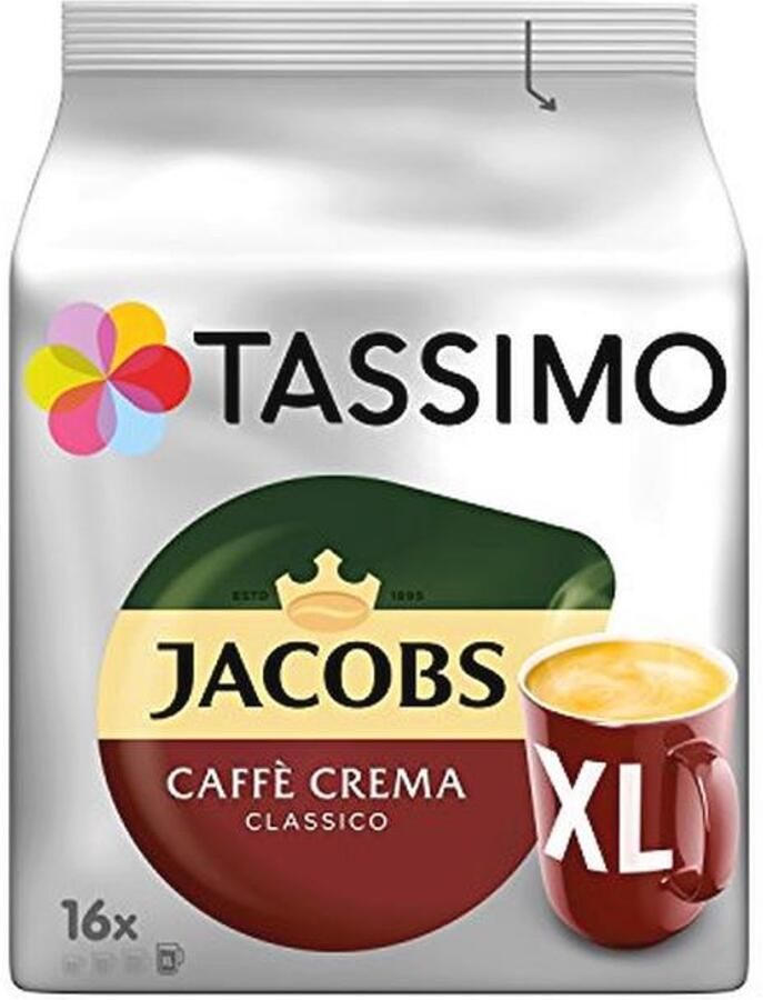 Caffè Crema Classico XL Koffiecapsules voor Tassimo 80 Stuks
