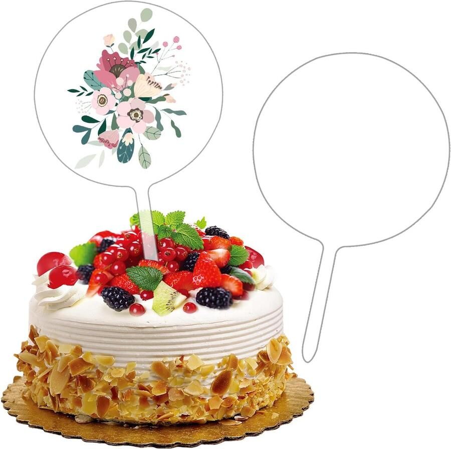 Cake Blanco 10 Stuks Gepersonaliseerd Ronde Cake Voor Verjaardagen Bruiloften En Taartdecoratie