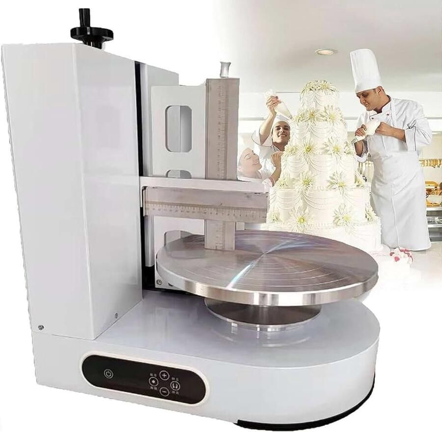 Cake Cream Spreading Coating Filling Machine Elektrische Cake Brood CrèMe Decoratie Strooier Gladstrijken Machine White