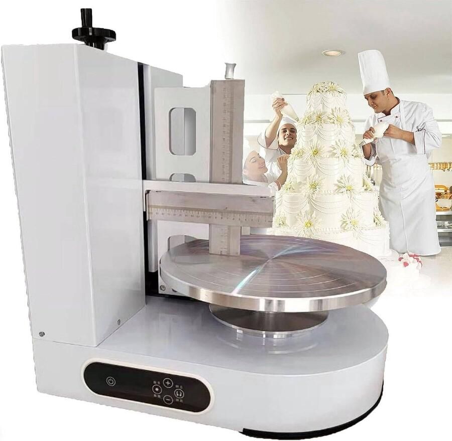 Cake Cream Spreading Coating Filling Machine Elektrische Cake Brood CrèMe Decoratie Strooier Gladstrijken Machine White