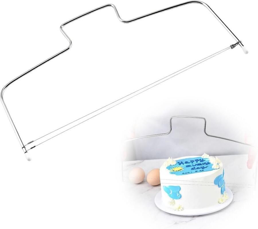 Cake snijzer cakezaag 1 stuks snijdt taarten gelijkmatig gemaakt van roestvrij staal makkelijk schoon te maken