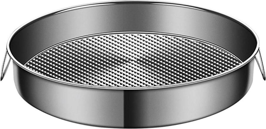 Cake Steamer Pan Rijststomer Bakvorm Stomen en Bakken Antiroest 304 Staal 24-30 cm Zilverkleurig