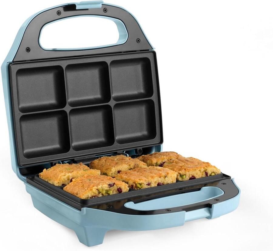 Cakemaker Brownie Machine Thuis bakken Automatische temperatuurregeling 6 traktaties Pastelblauw
