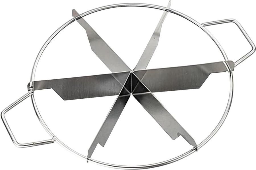 Cakesnijder Slicer Taartverdeler Gelijke Stukken Verstelbaar 6-8 Porties 31x26.5x7cm Zilver