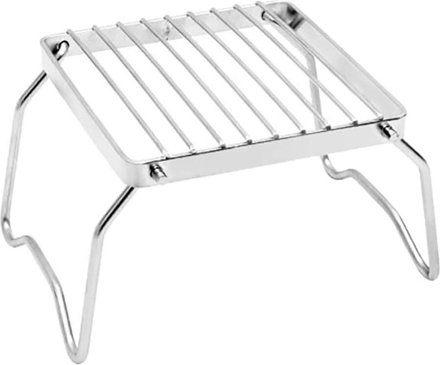 Camp Grill met opvouwbare poten 304 roestvrijstalen grillrooster voor gasfornuis ultralicht kampvuurstandaard draagbaar grillrooster voor backpacken kamperen wandelen picknick reizen vissen