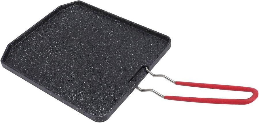 Camping Bakplaat Grillplaat Pan Buiten Koken Antiaanbaklaag 24 x 20 cm