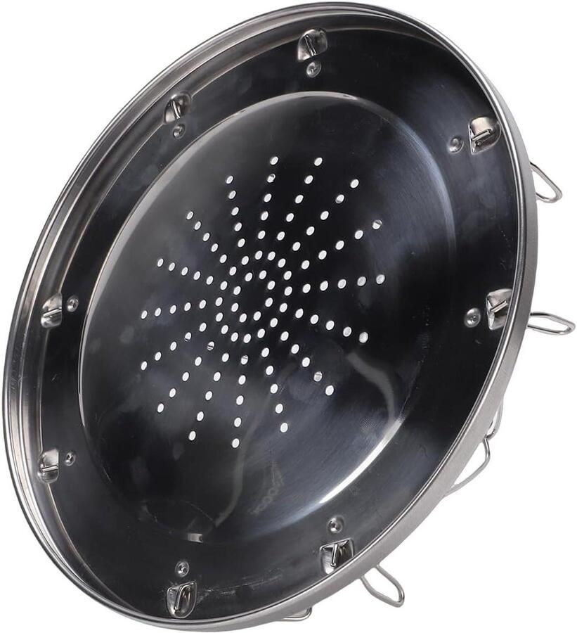 Camping Broodrooster Brood Grill Rek Outdoor Koken Perforatie Bodem 26D x 24W x 2H cm Zilver