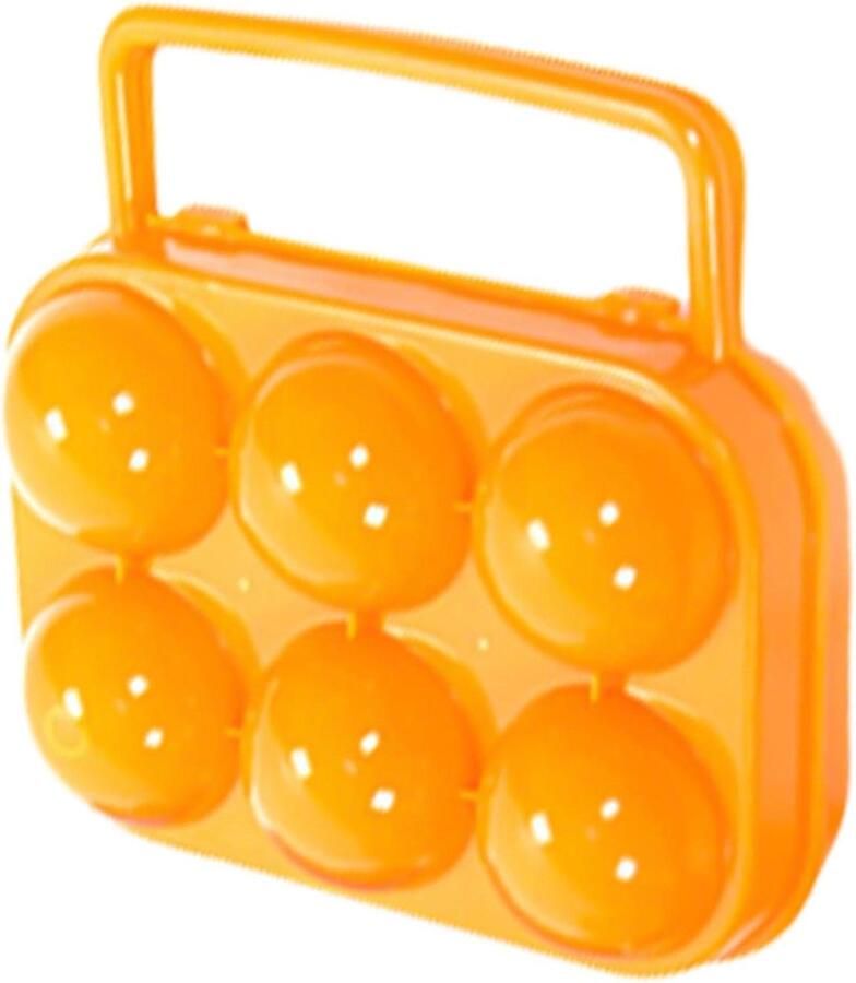 Camping Eierbox Eierhouder Outdoor Eieren Vervoeren Schokbestendig Ontwerp Tot 12 Eieren Oranje