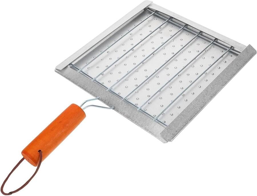 Camping Grillrooster Barbecue Bakplaat Outdoor Koken Geperforeerd Ontwerp 33.50X20.50X5.00CM Zilver
