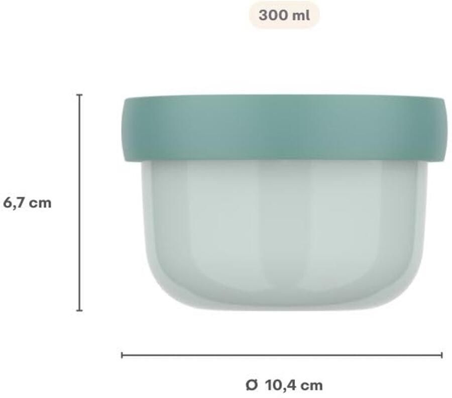 Campus Fruitbox snackbox voor kinderen vaatwasser- en magnetronbestendig BPA-vrij 300 ml Fairy Wonders