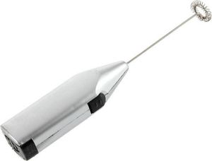 Cappuccino mixer 21 cm lang 4 cm breed zilverkleur