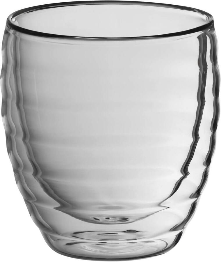 Cappuccinoglas Cesena 2-delig dubbelwandig glas 200 ml 12411 transparant