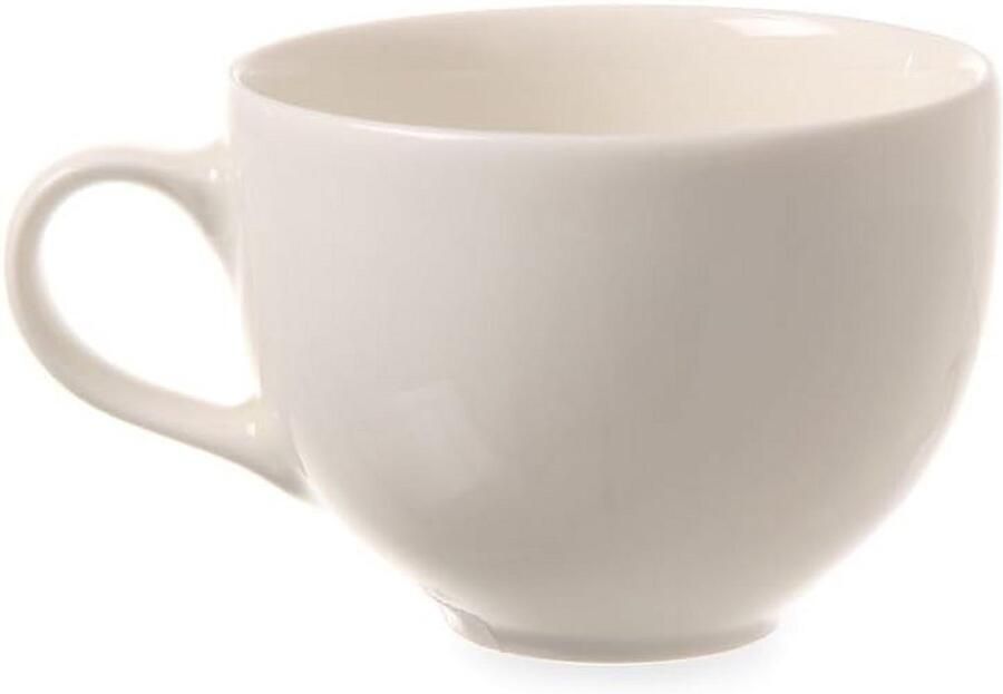 Cappuccinokop 250ml Steengoed Hotelporselein Wit Vaatwasmachine- en Magnetronbestendig
