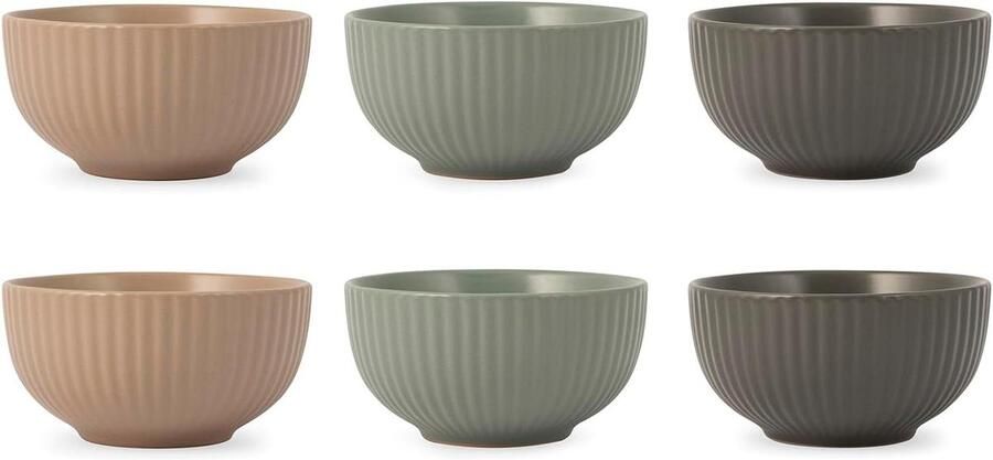 Cappuccinokoppen Set Koffiekopjes Mokken Koffie Drinken Aardewerk 6 stuks Assorti