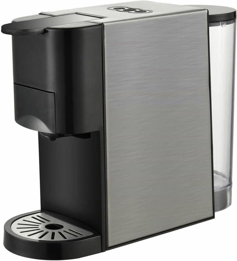 Capsule Koffiezetapparaat Eenkopsmachine Espresso Snel Koffie Maken Inclusief Melkopschuimer 348 x 288 x 313 cm Grijs