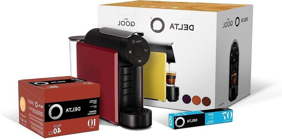 Capsule Koffiezetapparaat Koffie Machine Koffie Zetten Gesloten Capsulesysteem 0.8 Liter Rood Geel