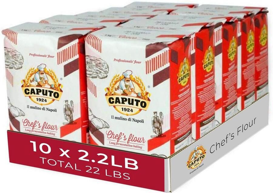 Caputo Tipo 00 Pizzamel 10x1kg Fijne Tarwebloem voor Perfecte Pizza