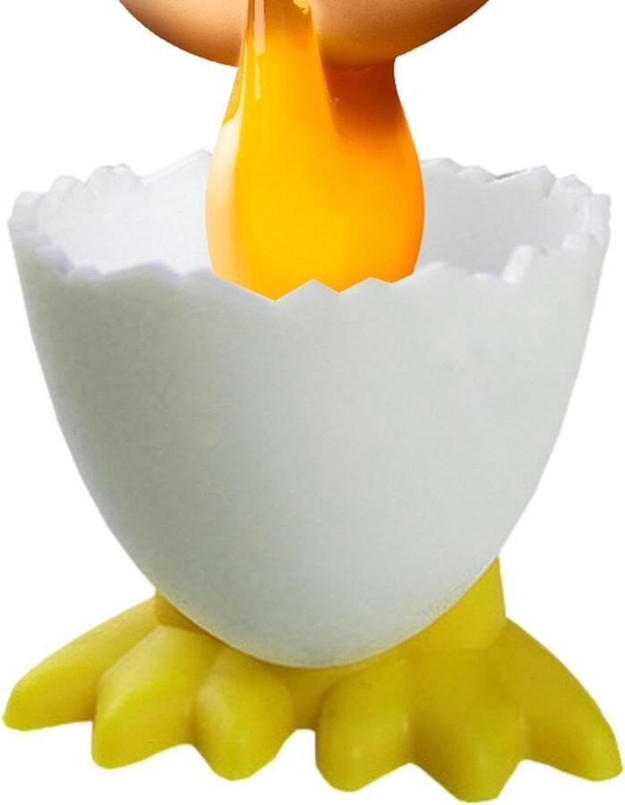 Eierhouder Kippenpoot Eierdopje Kip Keuken Decoratie Grappig Design 6 x 5 x 5 cm Geel