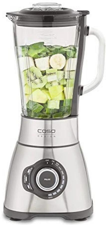 CASO B 1800 PowerBlender Blender Ideal for Milk Shakes Baby Porridge etc. 1800 Watt Motor Large Blender Jug (1.75 L) Stainless Steel Housing Test Winner for Home and Garden