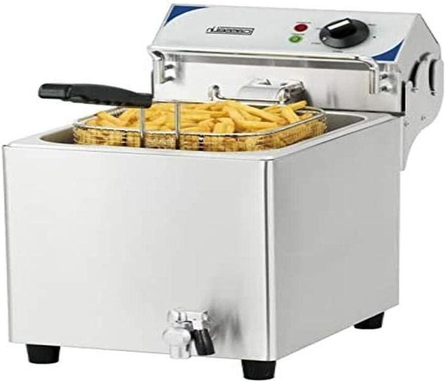 Casselin Cfev7 Elektrische friteuse met afvoerventiel 7 liter