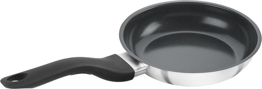Casserol pan Koekenpan Gezond koken PFAS-vrije coating 20 cm Zilverkleurig