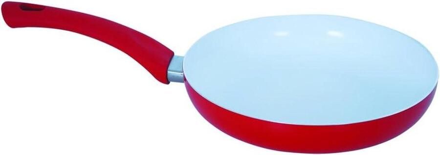 Casserolleschotel Koekenpan Koken op inductie Keramische coating Ø 28 cm Rood