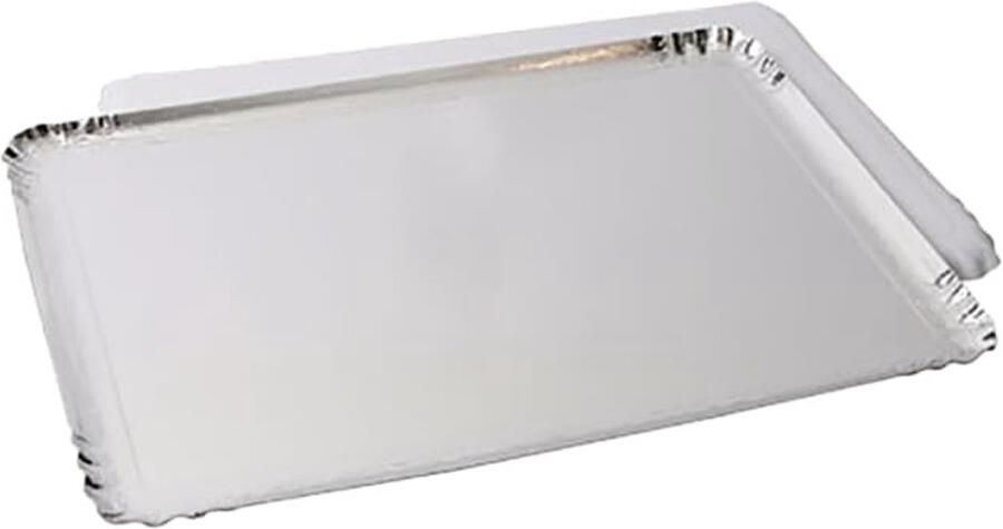 Catering trays 10 Stuks van Karton 28 cm x 19 cm Zilver
