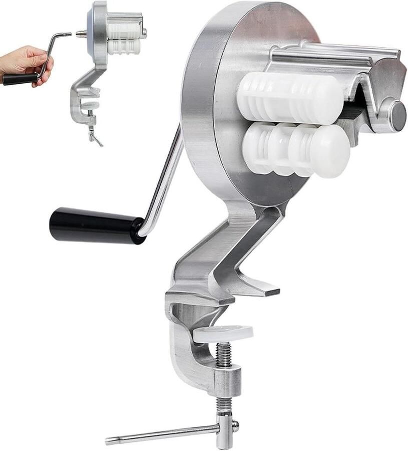Cavatelli Maker Pastamachine Macaroni Zelfgemaakte Pasta Handmatig Aluminium 27 x 11 cm Zilver
