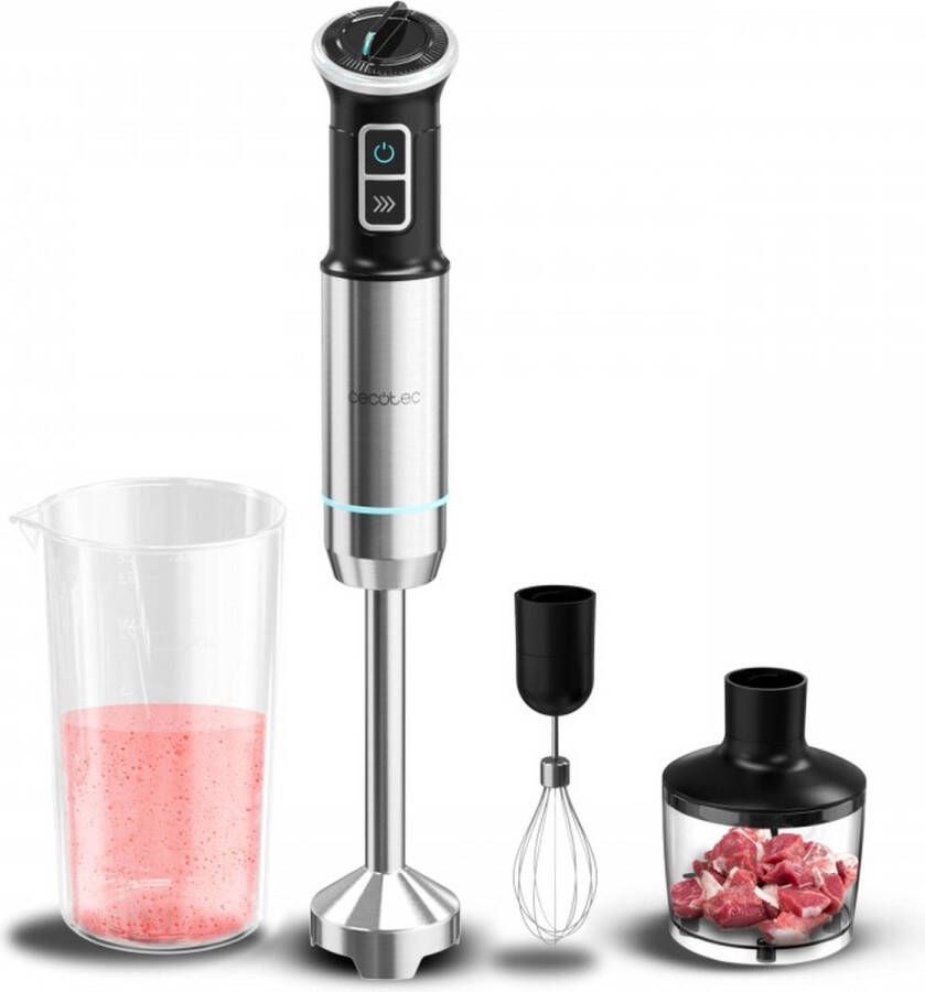 Cecotec Power Neutron 1100MAX Cream&Crush Staafmixer 1100 W Zwart Roestvrijstaal