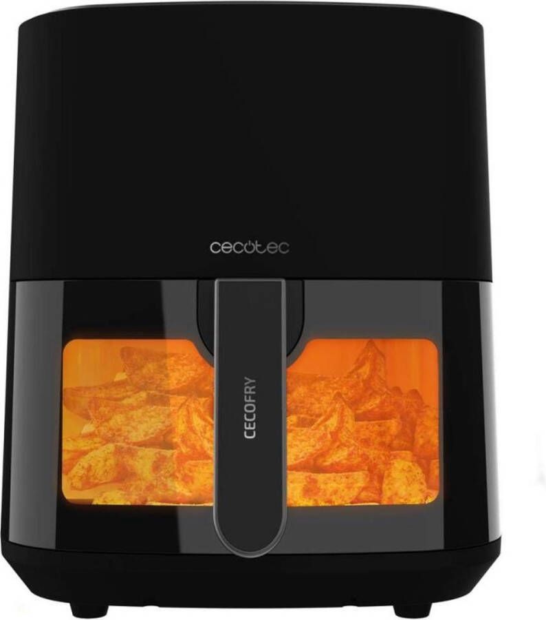 Cecotec Heteluchtfriteuse zonder olie met 5 l Cecofry Fantastic Window 5500 venster. 1500 W PerfectCook-technologie 9 kookpr