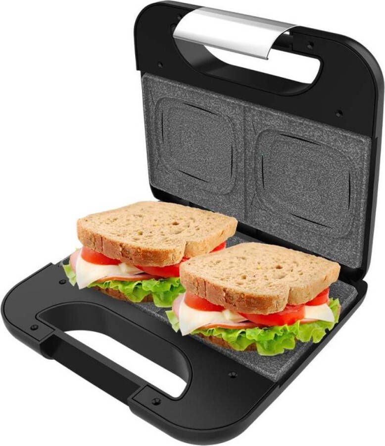 Cecotec 02953 sandwich maker Zwart Roestvrijstaal