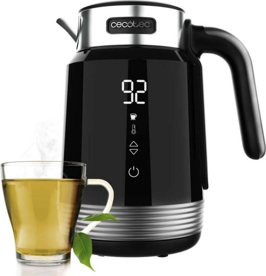 Cecotec ThermoSense 600 Waterkoker Zwart 1.7 Liter 2200W