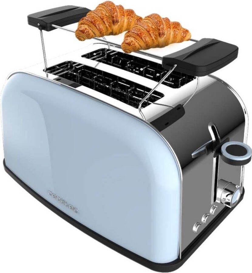 Cecotec Toastin' Time 850 7 2 snede(n) 850 W Blauw Roestvrijstaal