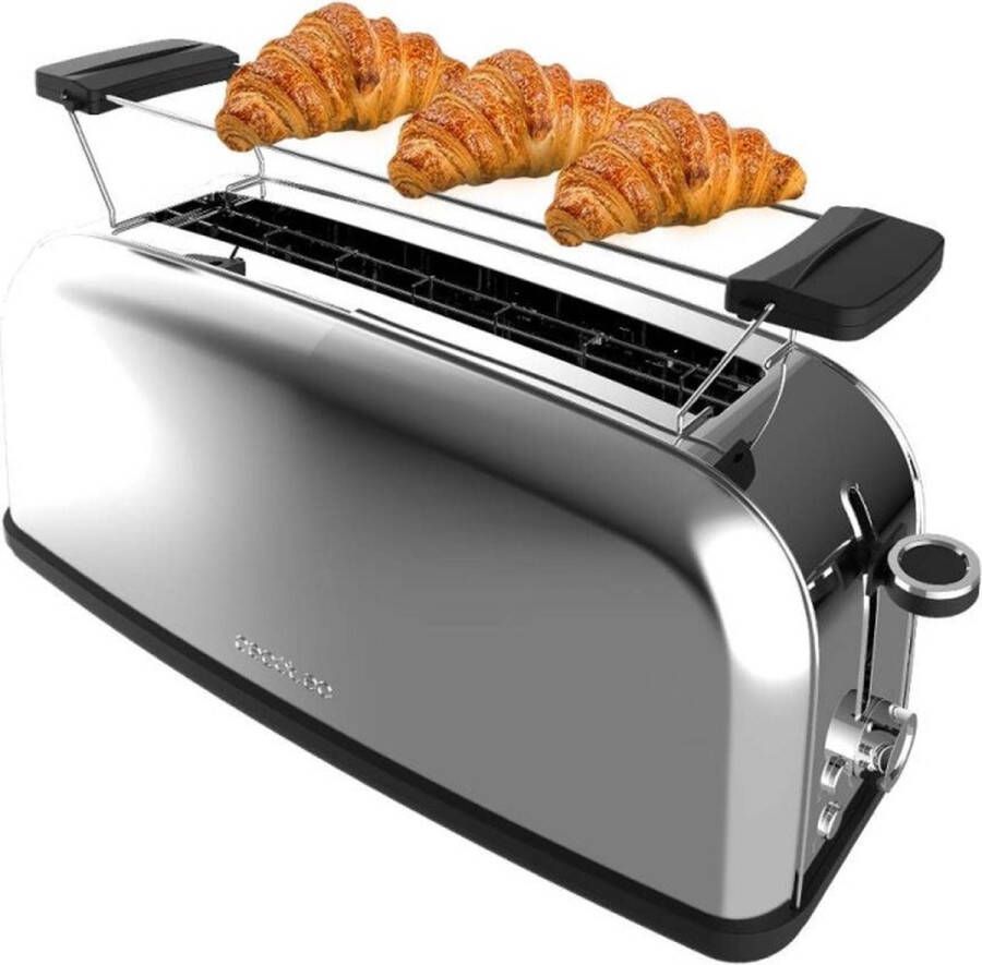 Cecotec Tostador vertical Toastin time 850 Inox Long