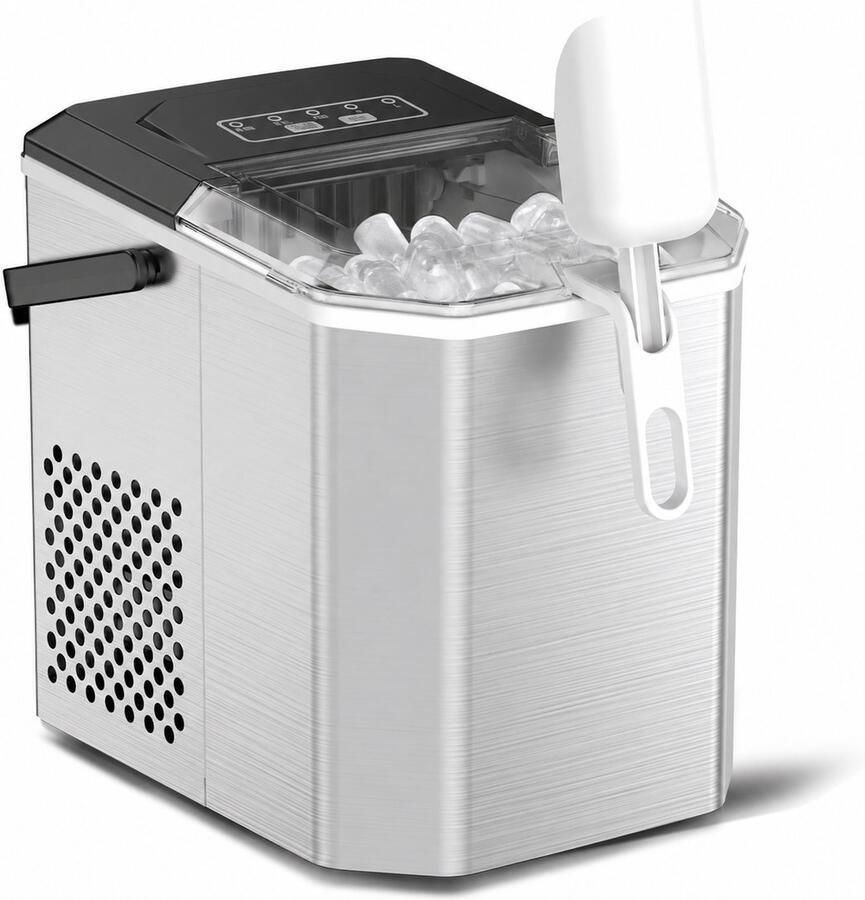 Celestul IJsblokjesmachine Draagbare Elektrische IJsmachine Ice Maker Zelfreinigend Snelle ie van IJsklontjes Compact voor Thuis Camping en Kantoor