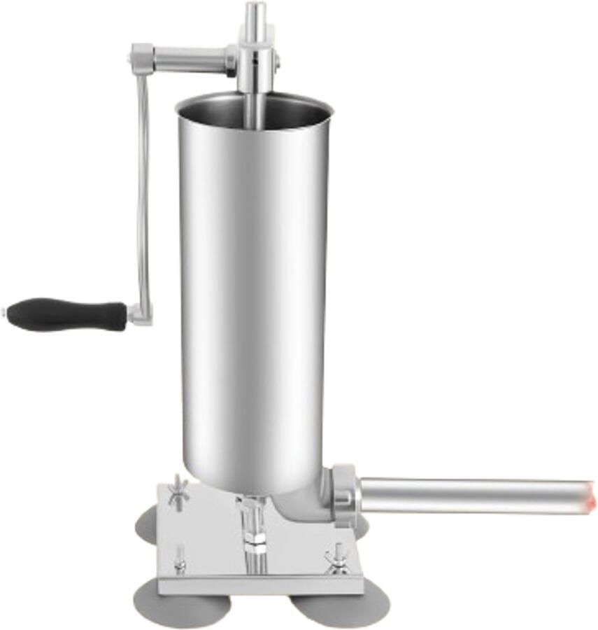 Cellista Worstvuller 3 Liter Handmatige Worstmaker RVS Worstpers Worststuffer 4 Vulbuizen Keuken Slagerij Worst