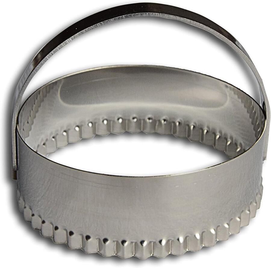 Center Size Tigelle D.86 mm met handvat roestvrij staal zilver