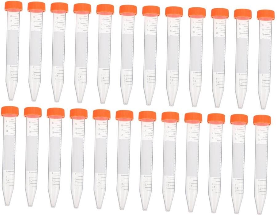 Centrifuge Buisjes Testbuisjes Laboratorium Wetenschappelijk Onderzoek Met Schroefdop 15 Ml Transparant