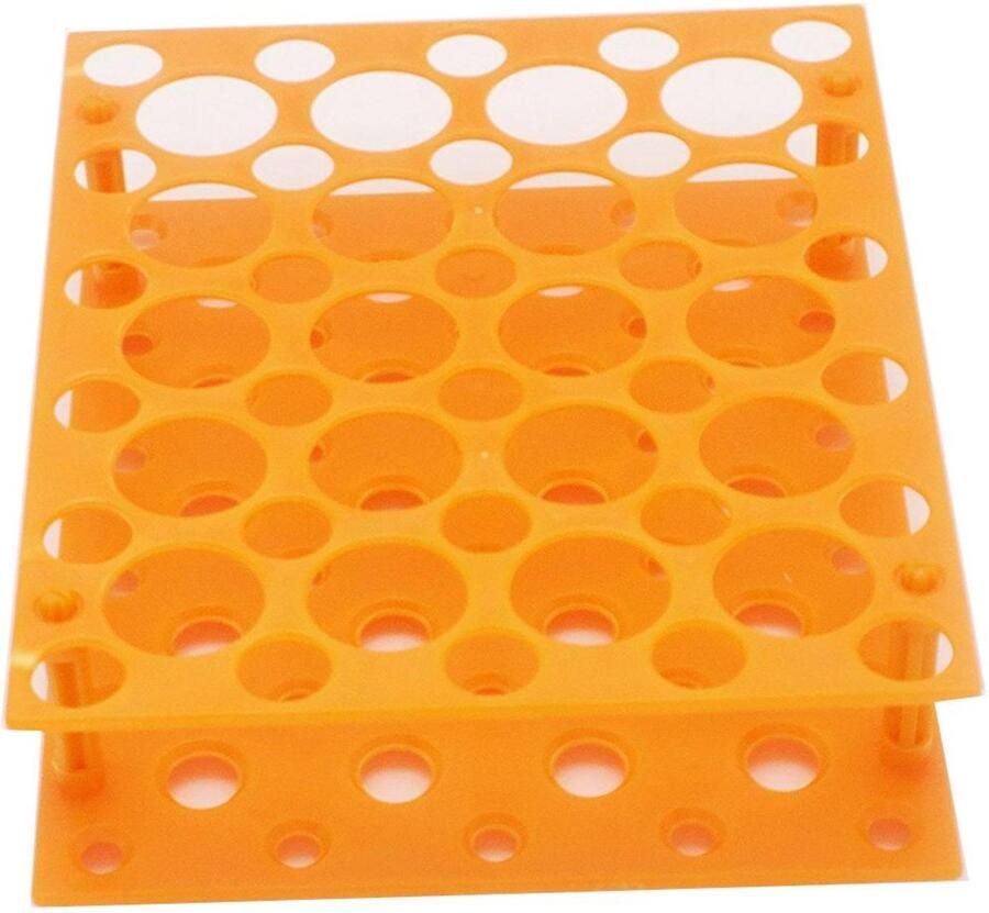Centrifuge Buisrek Laboratorium Houder Monster Opslag Afneembaar Ontwerp 20.5 x 17 x 5.8 cm Oranje