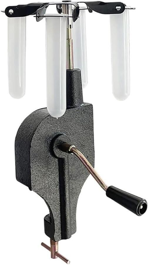 Centrifuge Met Sl zwengel Mini Vortex Mixer Scheidingsproeven Uitvoeren Handmatige Bediening 15ml x 4 Wit