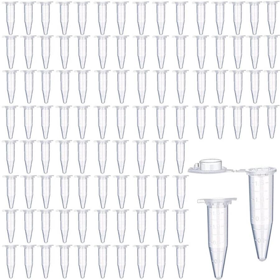 Centrifugebuis 1 5 ml 100 Stuks Conische Laboratoriumbuizen met Snap-Cap voor Wetenschappelijk Gebruik