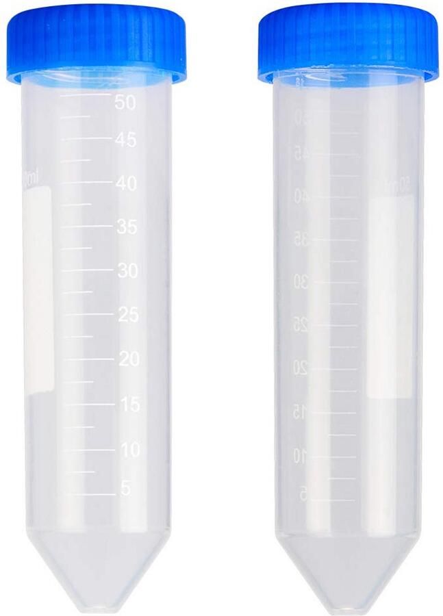 Centrifugebuisjes 50 ml Polypropyleen met Schroefdop – Gegradueerde Conische Buisjes (25 stuks)