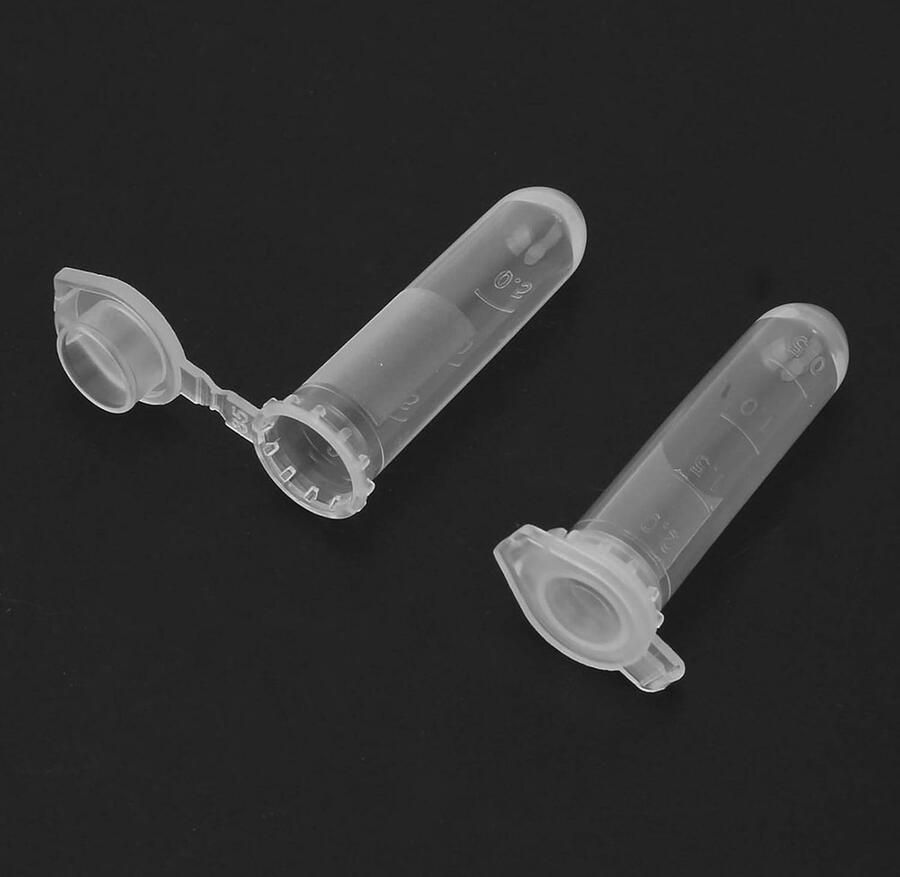 Centrifugebuisjes Lab monstercontainer Biologische analyse Conisch bodemontwerp 2ml (500 stuks)