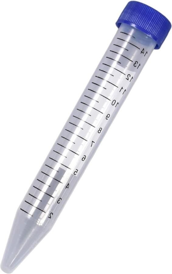 Centrifugebuisjes Laboratorium Flessen Monster Opslag Steriel en Lekvrij 15ml Pack van 50 Transparant