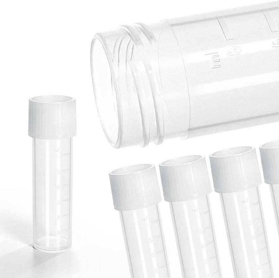 Centrifugebuisjes met schroefsluiting – 25 stuks 8 ml kunststof onbreekbaar