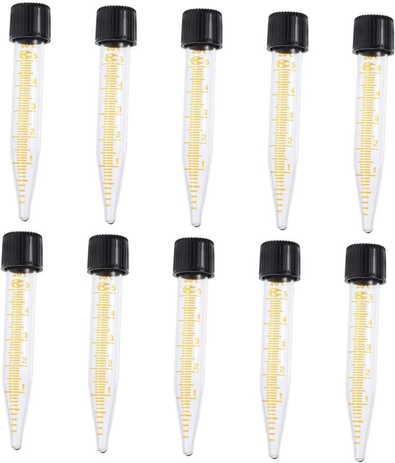 Centrifugebuisjes Monsterbuisjes Laboratorium Analyse Spiraalvormige Kurk 5 Ml Transparant